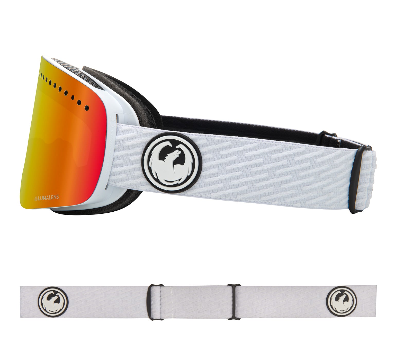 NFX - PK White with Lumalens Red Ionized & Lumalens Pink Ionized Lens