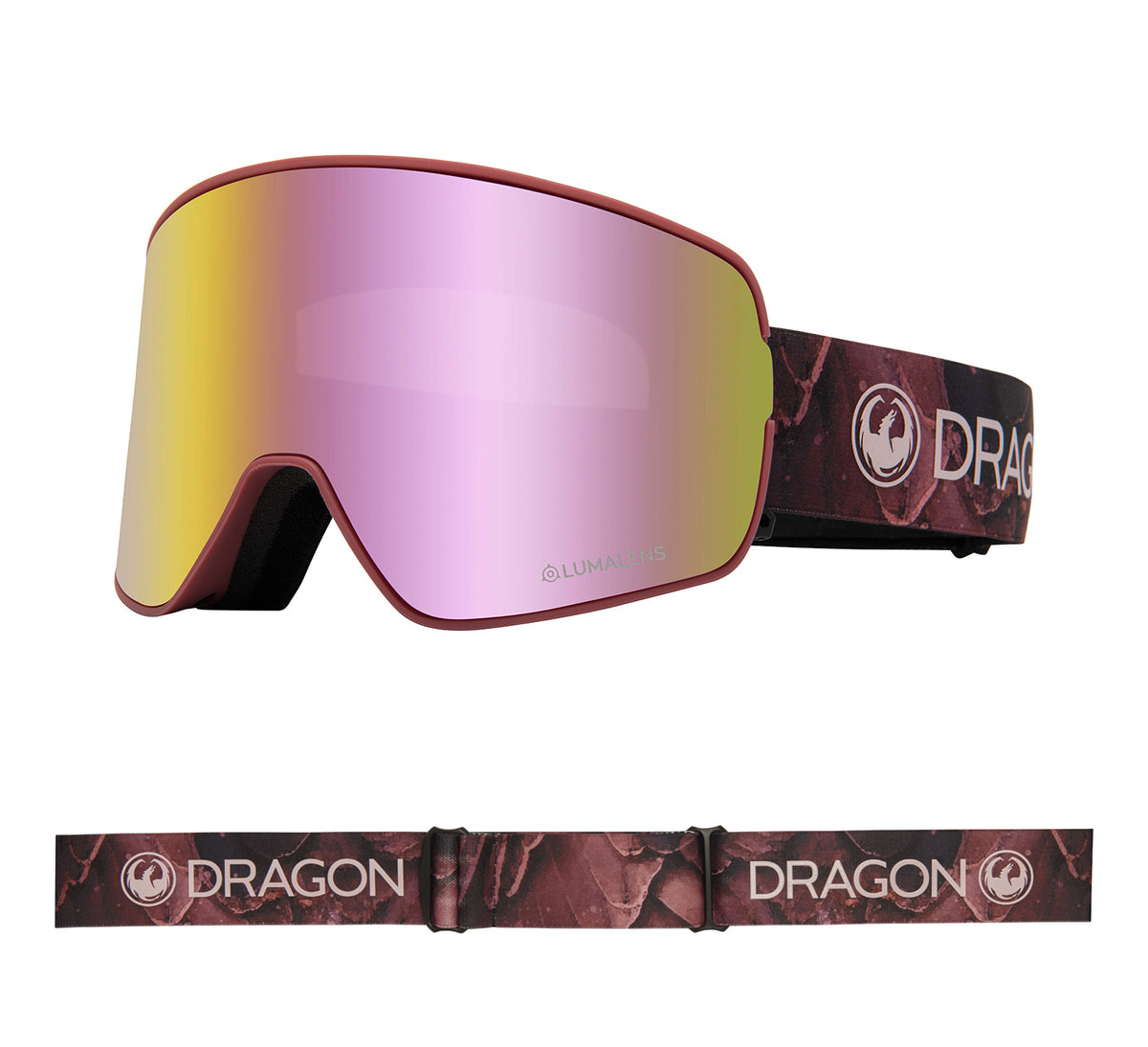 NFX2 - Rose with Lumalens Pink Ionized &amp; Lumalens Dark Smoke Lens