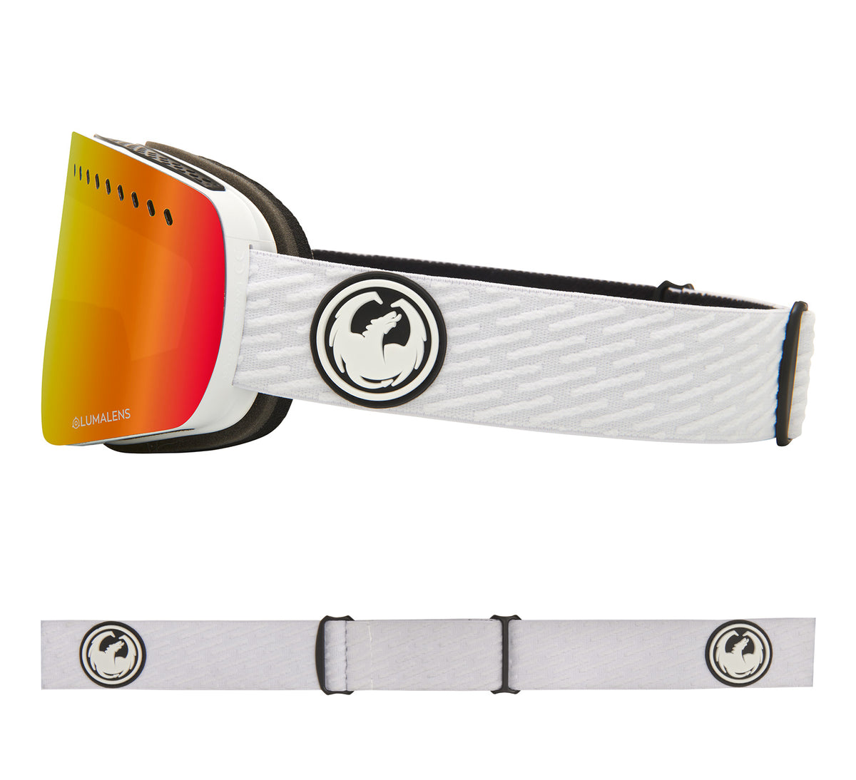 NFXs - PK White with Lumalens Red Ionized & Lumalens Pink Ionized Lens