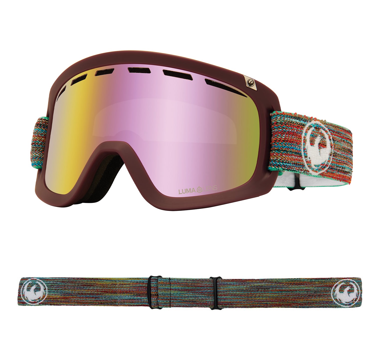 D1 OTG - Shred Together with Lumalens Pink Ionized & Lumalens Dark Smoke Lens