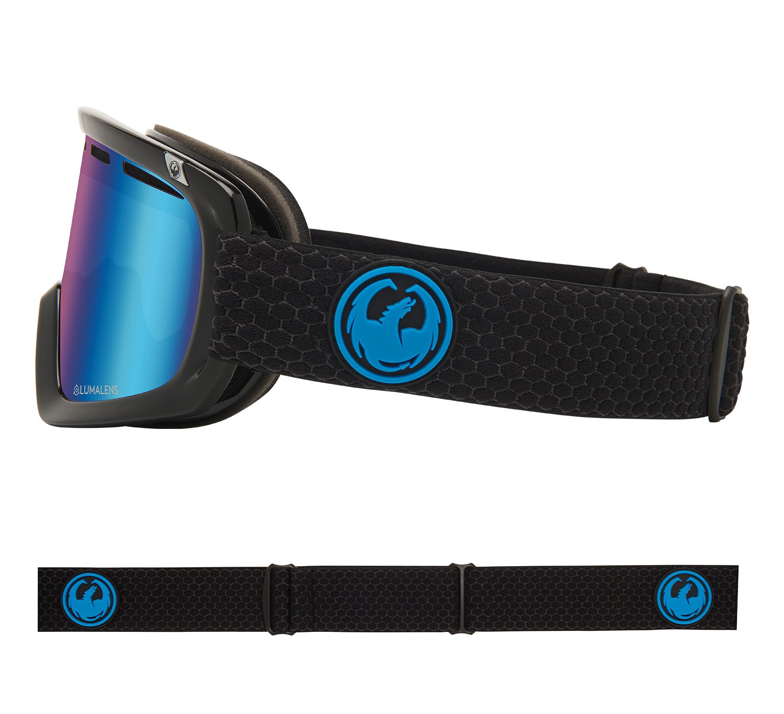 D1 OTG - Split with Lumalens Blue Ionized & Lumalens Amber Lens