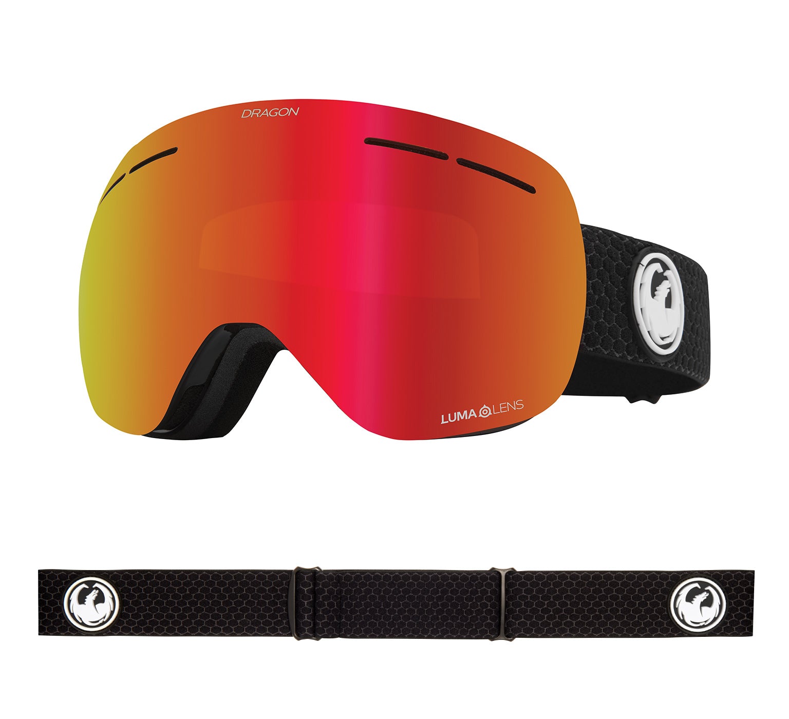 X1s - Split with Lumalens Red Ionized & Lumalens Light Rose Lens