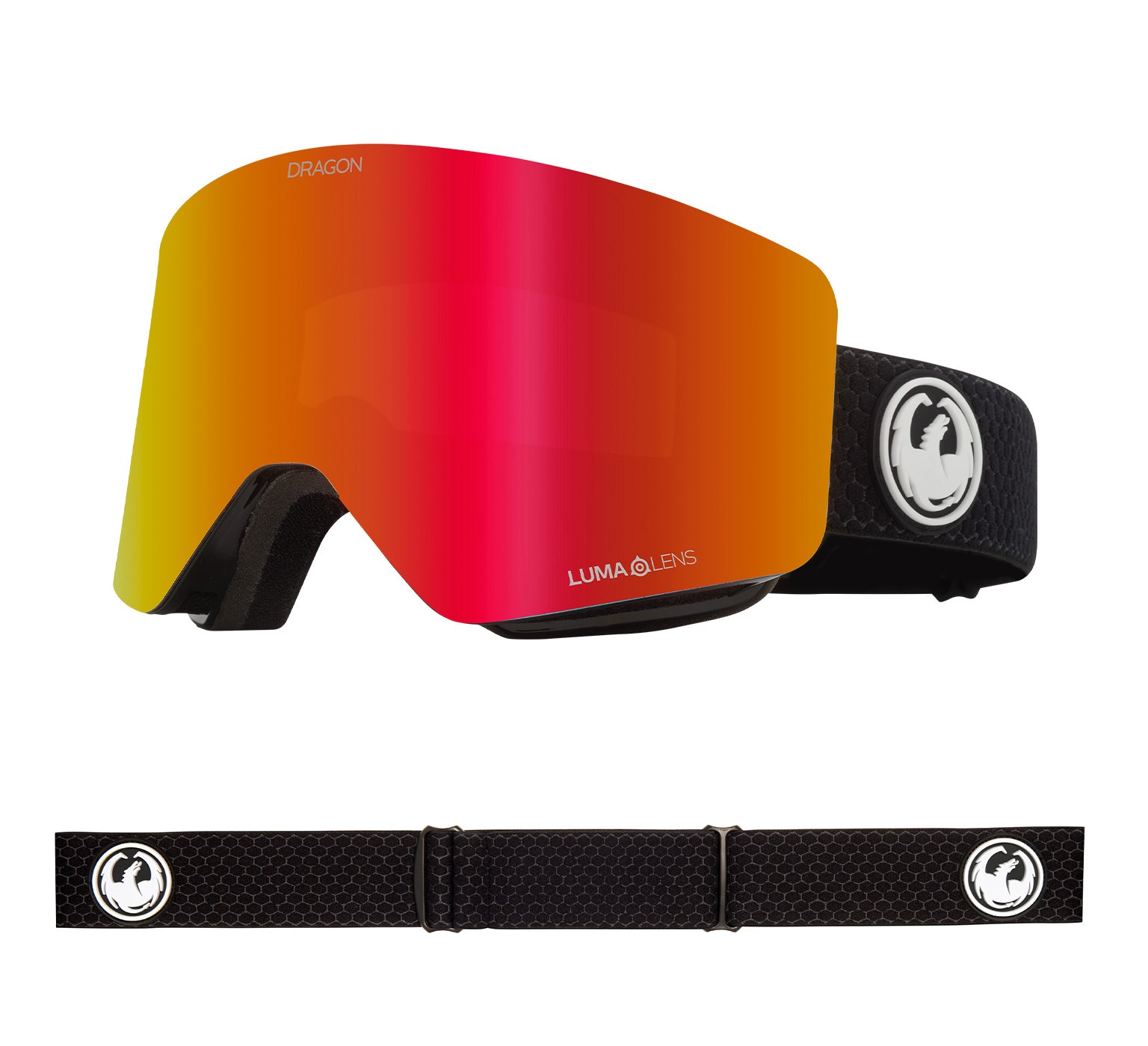 R1 OTG - Split with Lumalens Red Ionized & Lumalens Light Rose Lens