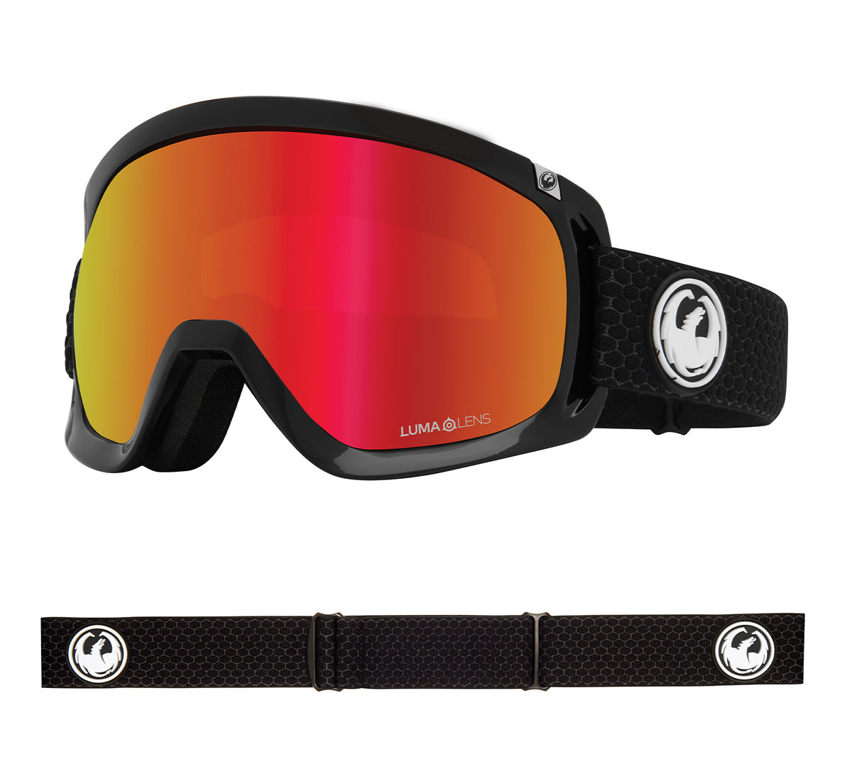 D3 OTG - Split with Lumalens Red Ionized &amp; Lumalens Light Rose Lens