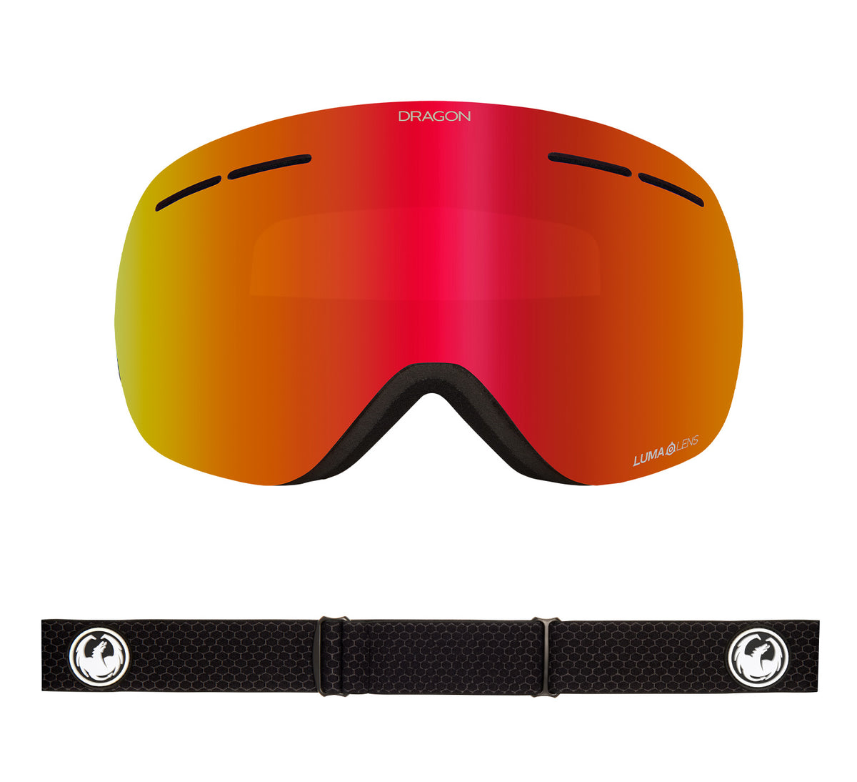 X1s - Split with Lumalens Red Ionized & Lumalens Light Rose Lens