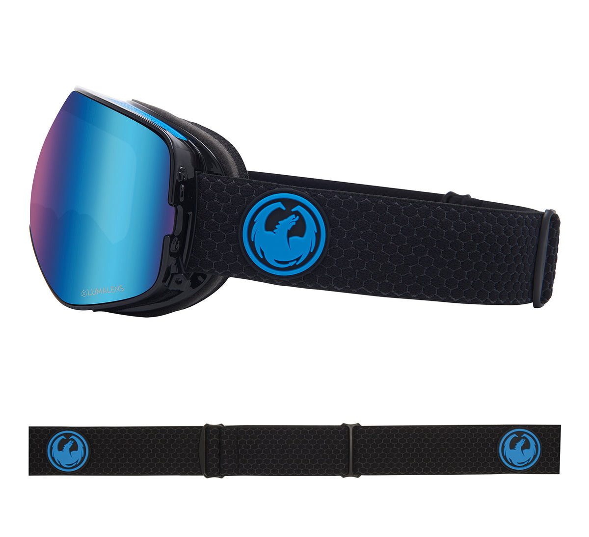 X2s - Split with Lumalens Blue Ionized & Lumalens Amber Lens